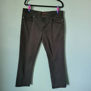 Weatherproof Vintage Men's Black Charcoal Straight Pants 38 X 30